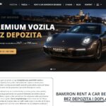 Bamiron Rent a Car — web dizajn, stranica 1